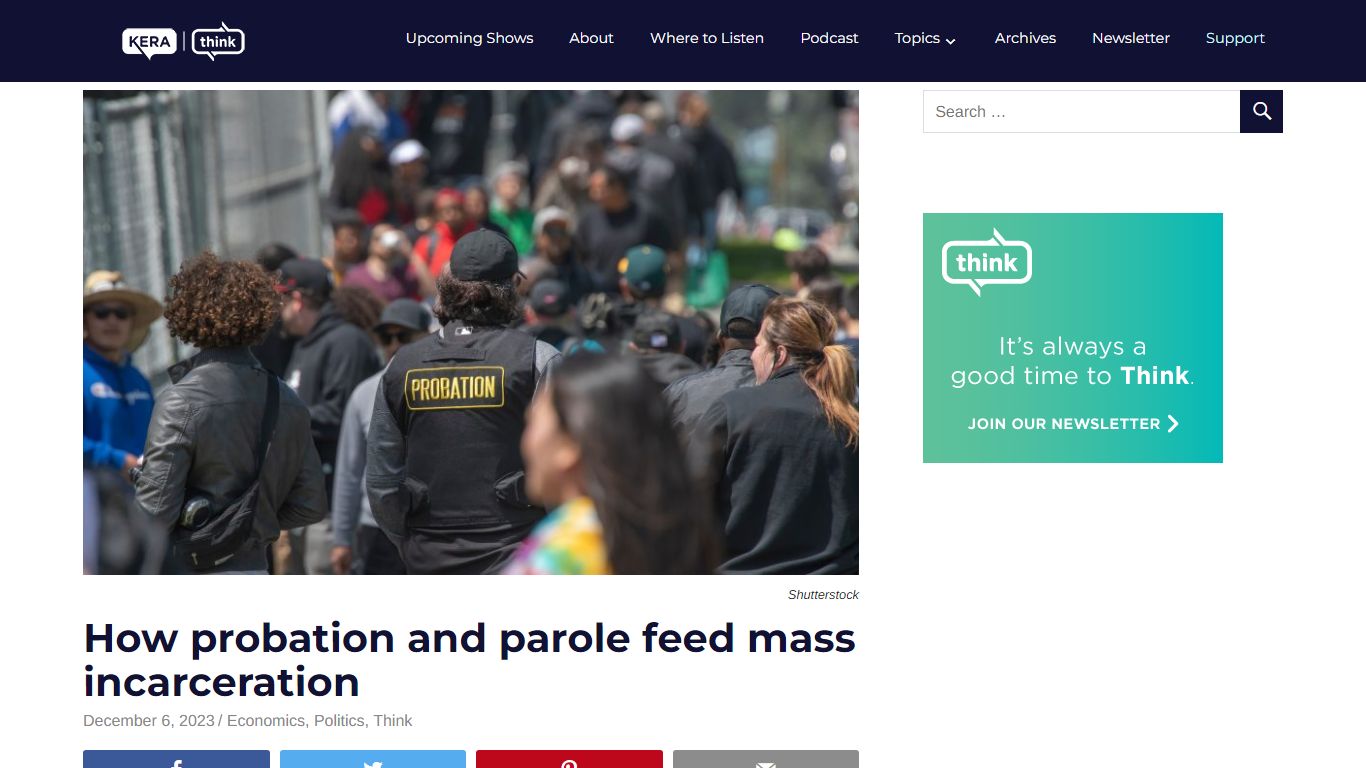 How probation and parole feed mass incarceration | Think